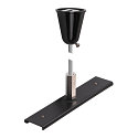 track reinforcement plate TRACK 48V with suspension kit, black