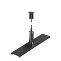 track reinforcement plate TRACK 48V with suspension kit, black