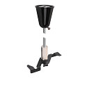 pendant suspension TRACK 48V with bar, black