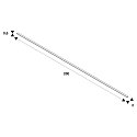 cover TRACK 48V for surface-mounted track, black