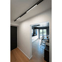 SLV track spot IN-LINE 22 DALI 48V rigid, DALI controllable IP20, black dimmable