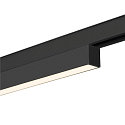 SLV track spot IN-LINE 44 DALI 48V rigid, DALI controllable IP20, black dimmable
