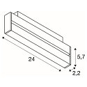 track spot IN-LINE 24 TRACK 48V DARKLIGHT REFLECTOR Move DALI IP20, black dimmable