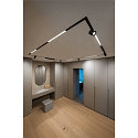 SLV track spot IN-LINE 24 DALI MOVE 48V - DARKLIGHT REFLECTOR swivelling, DALI controllable IP20, black dimmable