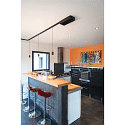 SLV pendant luminaire NUMINOS� S TRACK 48V DALI controllable IP20, black, white dimmable