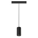 SLV pendant luminaire NUMINOS� S 48V DALI 2 40� for VDU workstation, DALI controllable IP20, black matt dimmable