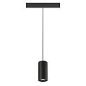 SLV pendant luminaire NUMINOS� S 48V DALI 2 55� for VDU workstation, DALI controllable IP20, black matt dimmable