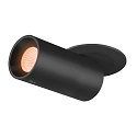 ceiling recessed luminaire NUMINOS� PROJECTOR S cylindrical, black