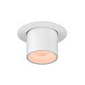 SLV ceiling recessed luminaire NUMINOS� PROJECTOR S cylindrical, white