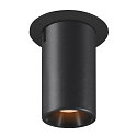 ceiling recessed luminaire NUMINOS� PROJECTOR M cylindrical, black