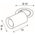 ceiling recessed luminaire NUMINOS� PROJECTOR M cylindrical, black