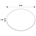 SLV cover UNIVERSAL DOWNLIGHT MOVE round, swivelling, white