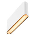 SLV outdoor wall luminaire OVAL 18 WL IP65, white