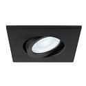 cover UNIVERSAL DOWNLIGHT IP20 square, swivelling, black
