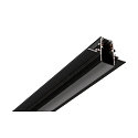 cover TRACK 48V low, for surface-mounted track, for recessed track, black