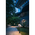 SLV outdoor wall luminaire I-RING round, switchable, with diffuser, cardanic swivelling IP65, anthracite 