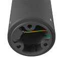 SLV outdoor floor lamp I-RING round, switchable, with diffuser, cardanic swivelling IP65, anthracite 