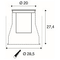 SLV floor recessed luminaire DASAR� L square, swivelling, DALI controllable, passable IP65 / IP67, stainless steel dimmable
