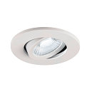 SLV ceiling recessed luminaire UNIVERSAL DOWNLIGHT MOVE PHASE swivelling, set of 12 IP20, white dimmable