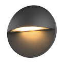 outdoor wall luminaire LID II  SINGLE round, rigid, CCT Switch IP65, anthracite, mat dimmable