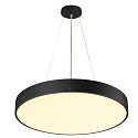 SLV wall and ceiling luminaire MEDO� PRO 60 round, DALI controllable IP50, black dimmable