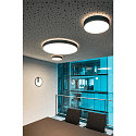 SLV ceiling luminaire MEDO� PRO 90 round, DALI controllable, CCT Switch, UGR < 19 IP50, black dimmable