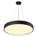 SLV wall and ceiling luminaire MEDO� 60 round, CCT Switch, direct / indirect IP50, black dimmable