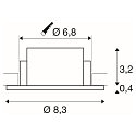 SLV recessed ceiling ring NEW TRIA� 68 round, white