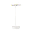 battery table lamp VINOLINA ONE with touch dimmer, ring shape IP54, white dimmable