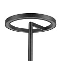 SLV battery table lamp VINOLINA ONE with touch dimmer, ring shape, with charging station IP54, black dimmable