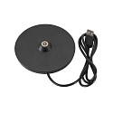 SLV battery table lamp VINOLINA ONE with touch dimmer, ring shape, with charging station IP54, black dimmable