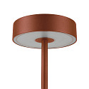 SLV battery table lamp VINOLINA 2-CCT 2-fold, cylindrical, CCT Switch, with touch dimmer, with charging station IP54, rust dimmable
