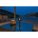 SLV battery table lamp TAHA IP65, black dimmable