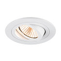 ceiling recessed luminaire NEW TRIA� 75 round IP20, white dimmable