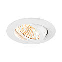 SLV ceiling recessed luminaire NEW TRIA� 68 round IP20, white dimmable