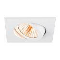 SLV ceiling recessed luminaire NEW TRIA� 68 square IP20, white dimmable