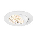 SLV ceiling recessed luminaire NEW TRIA� UNIVERSAL round IP20, white dimmable