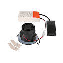 SLV ceiling recessed luminaire NEW TRIA� UNIVERSAL round IP20 / IP65, black dimmable