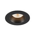 SLV ceiling recessed luminaire NEW TRIA� UNIVERSAL round IP20 / IP65, black dimmable