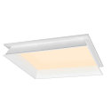 SLV ceiling luminaire PANEL V 600 ON-OFF CCT Switch, switchable IP54 / IP40, white, lacquered 