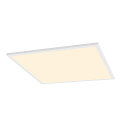 SLV ceiling luminaire PANEL V 600 ON-OFF CCT Switch, switchable IP54 / IP40, white, lacquered 