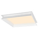SLV ceiling luminaire PANEL V 625 ON-OFF CCT Switch, switchable IP54 / IP40, white, lacquered 