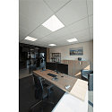 ceiling luminaire PANEL V 625 ON-OFF CCT Switch, UGR < 19, switchable IP54 / IP40, white, lacquered 