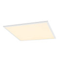 SLV ceiling luminaire PANEL V 600 DALI DALI controllable, CCT Switch, UGR < 19 IP54 / IP40, white, lacquered dimmable