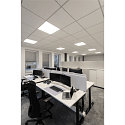 SLV ceiling luminaire PANEL V 625 DALI DALI controllable, CCT Switch, UGR < 19 IP54 / IP40, white, lacquered dimmable