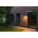 SLV outdoor wall luminaire R-CUBE round, CCT Switch, cardanic swivelling IP65, anthracite dimmable