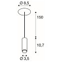 SLV pendant luminaire LALU� MIX&MATCH built-in version IP20, black dimmable