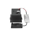 SLV ceiling recessed luminaire KADUX SINGLE square IP20, black dimmable