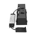 SLV ceiling recessed luminaire KADUX TRIPLE square IP20, black dimmable