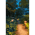SLV outdoor floor lamp PHOTONI 75 impact resistant, conical E27 IP65, rust dimmable
